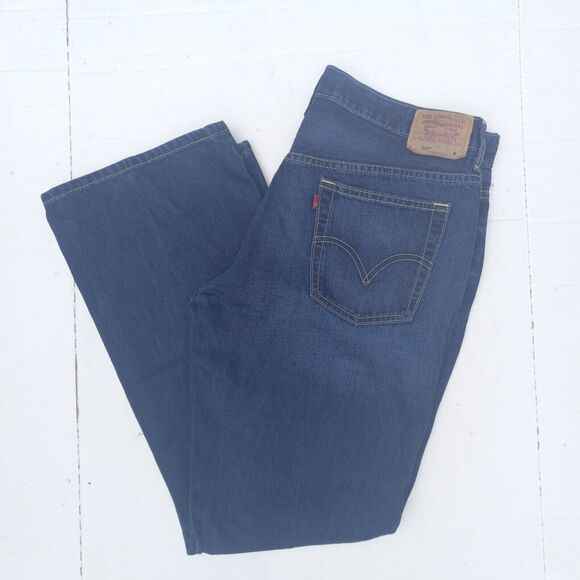 Vintage Levi's 515 Nouveau Bootcut Jeans-Size 16 Missy-Dark Wash-Red Tab-Y2K - Picture 1 of 12